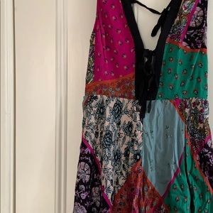 multi pattern urban outfitters romper